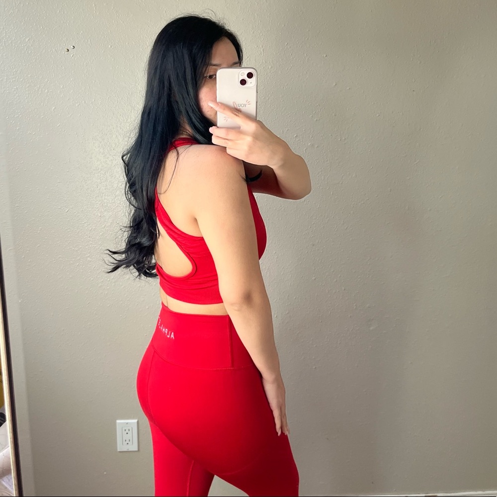 Alphalete red leggings
